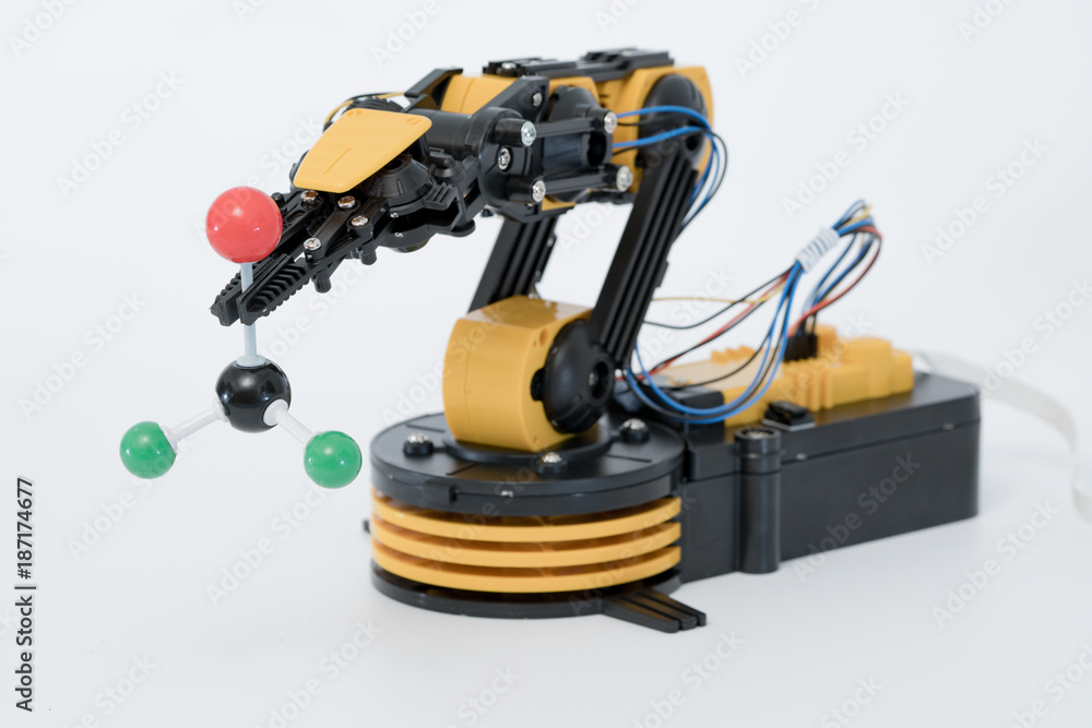 Plastic robot arm model