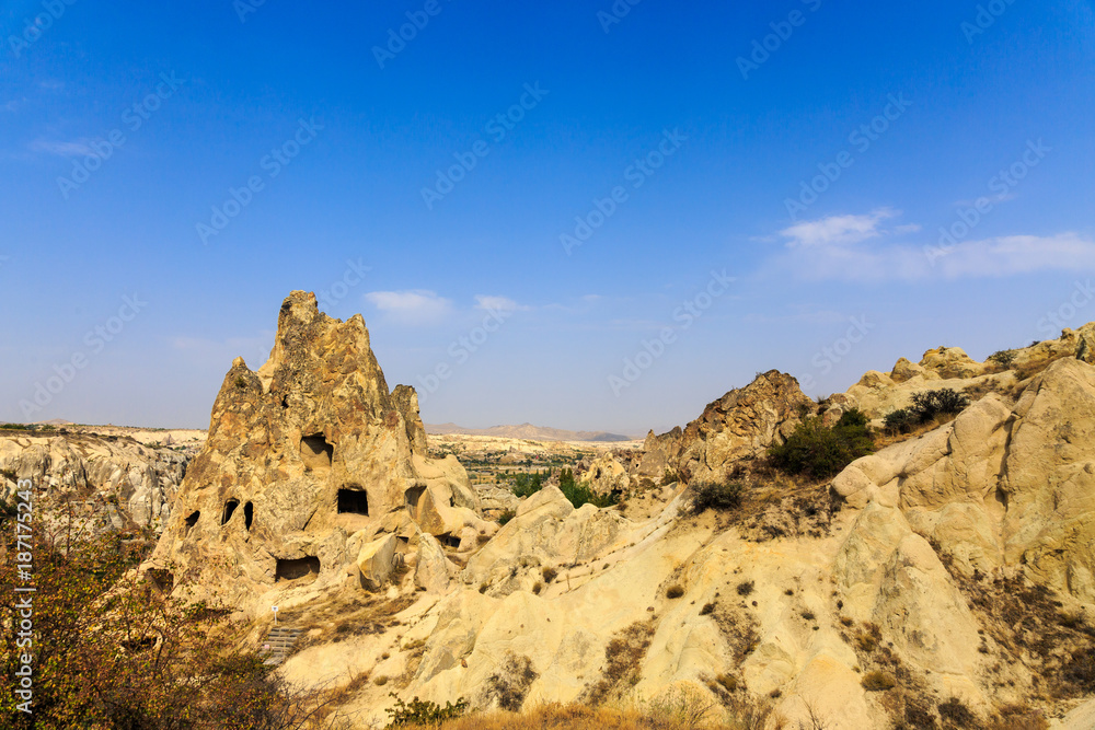 Landscape over ruins