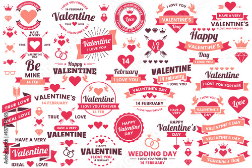 Valentine template banner Vector background for banner photo
