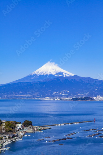静岡県沼津市西浦木負から富士山を望む