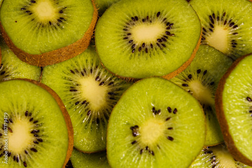 Background of the kiwi fruits