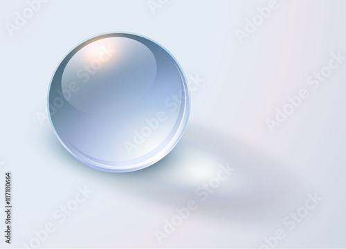 Background with transparent sphere