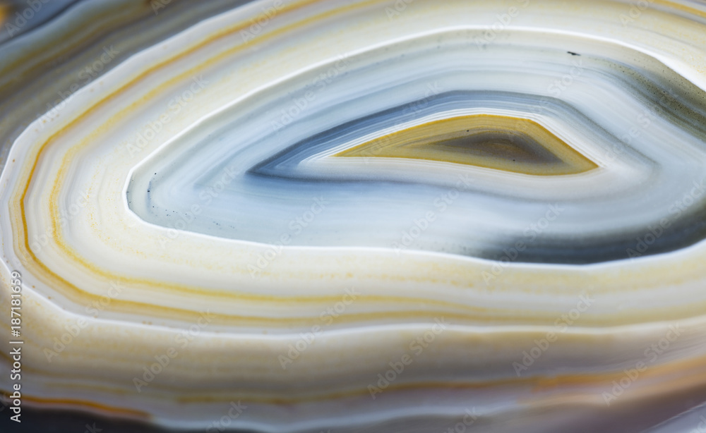 Obraz premium Macro view on agate layers.