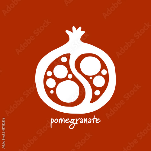 Pomegranate, sketch for your design