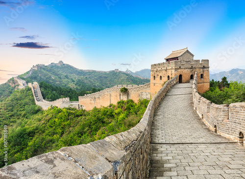 The famous Great Wall of China,jinshanling