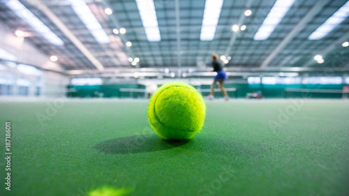 tennis ball on court