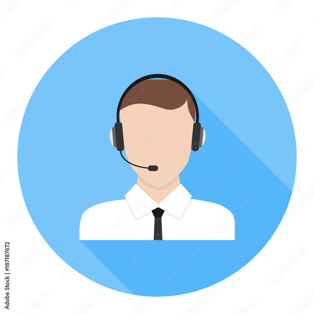 Call center, call center icon. The concept of call center operator.