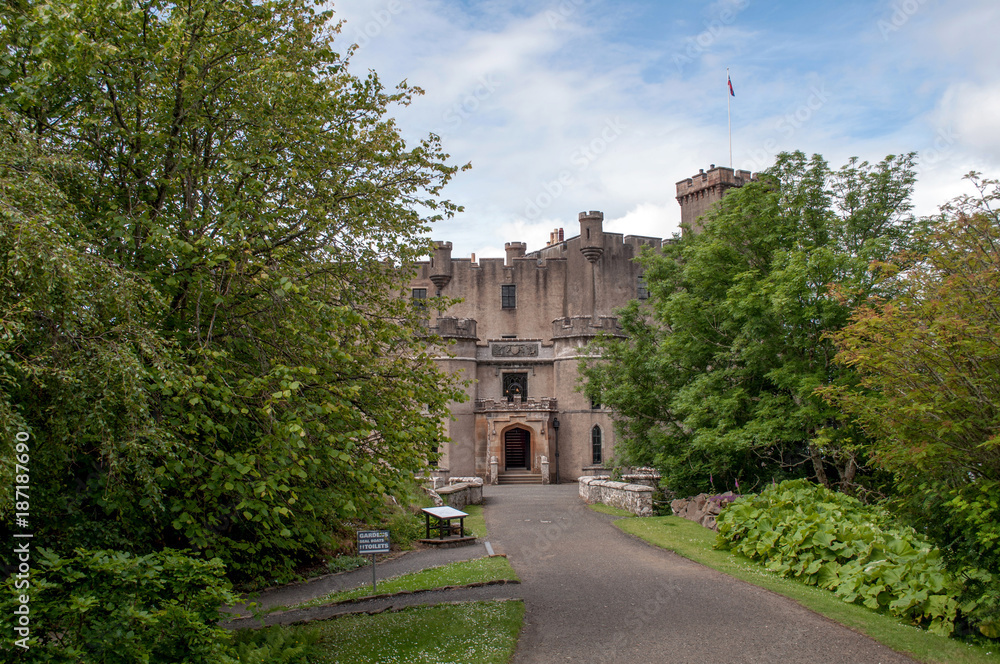 The nature park at Dunvegan Castle in Scotland
