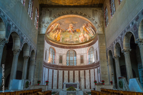 Basilica of Saint Sabina, historical church on the Aventine Hill in Rome, Italy.