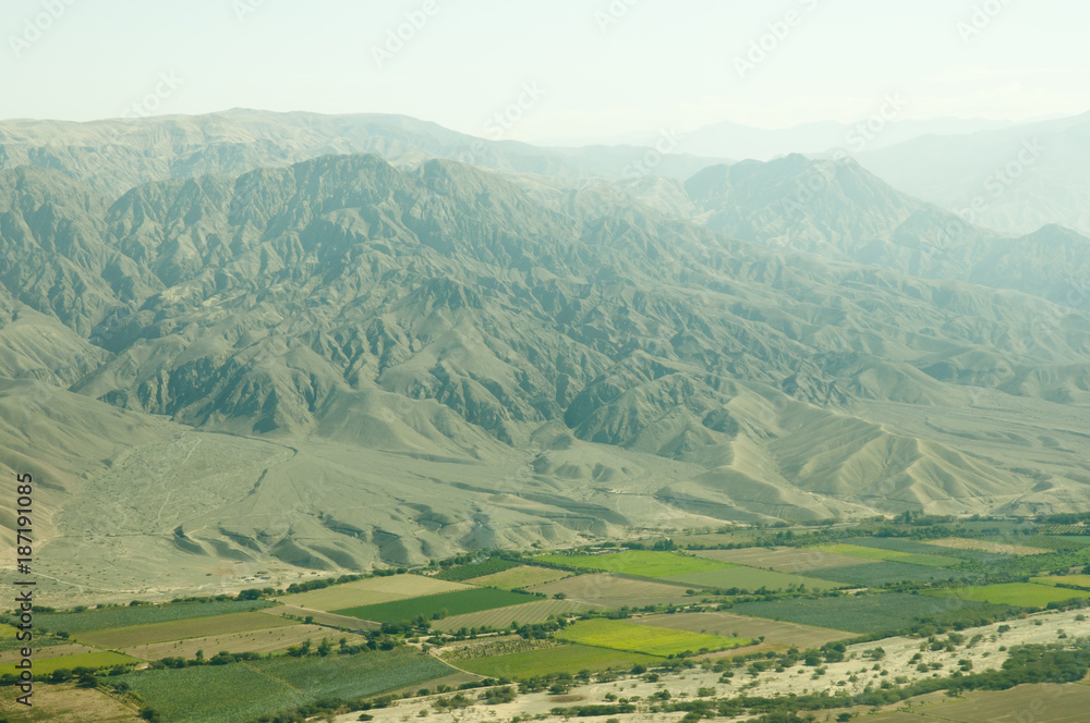 Obraz premium Nasca Valley Agriculture Fields - Peru