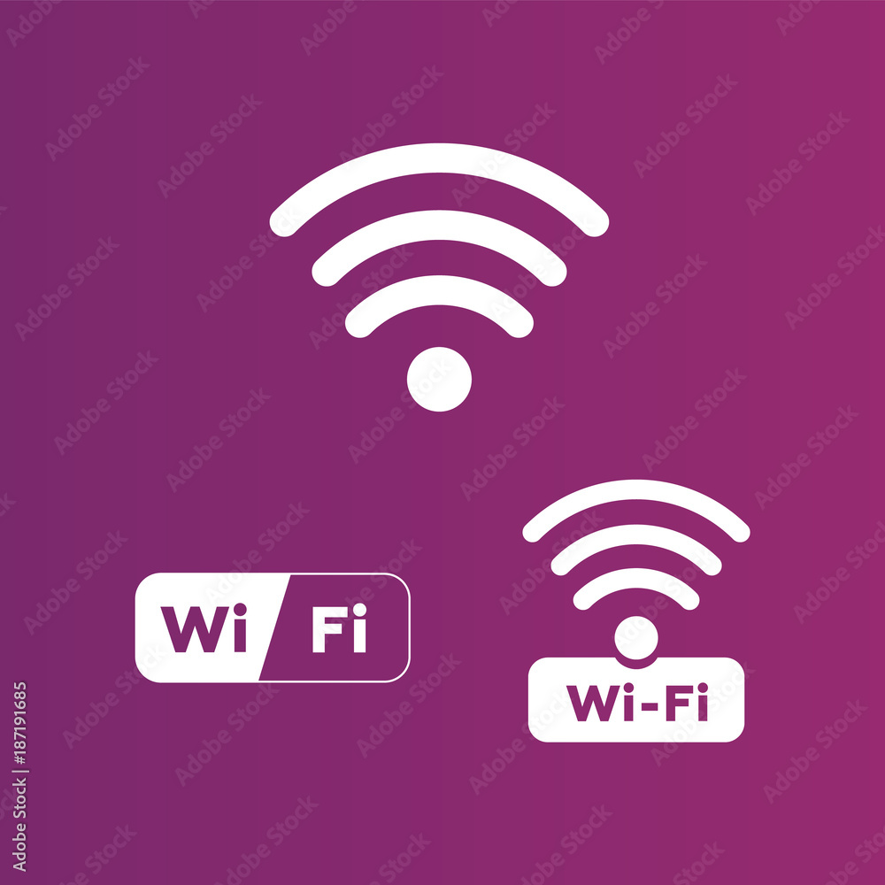 Wireless and wifi icons. Wireless Network Symbol wifi icon. Wireless and wifi vector Wireless and wifi icons. Wireless Network Symbol wifi icon. Wireless and wifi vector