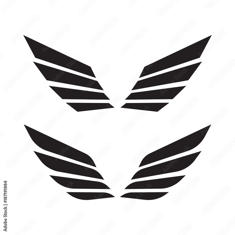 Angel wings vector. Bird wings art. Cartoon sketch of angel wings. Angel wings vector. Bird wings art. Cartoon sketch of angel wings.