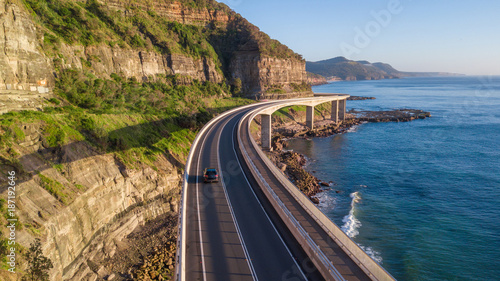 Sea cliff bridge coastal drive