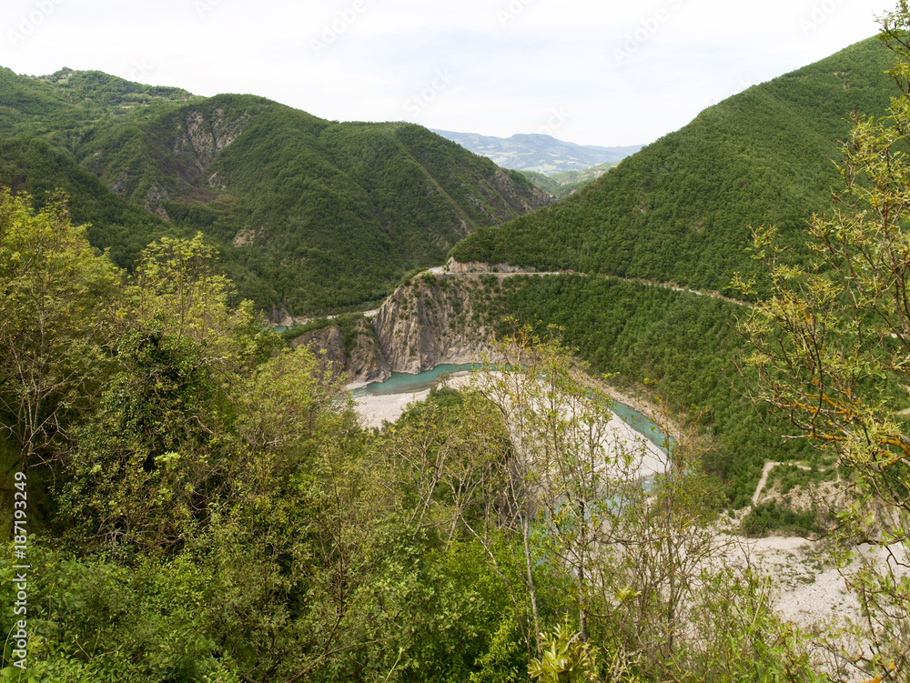 River Trebbia and trebbia Walley