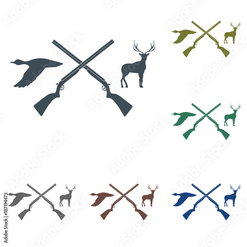 Hunting club logo icon