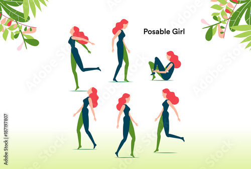 Metti in posa la ragazza come preferisci