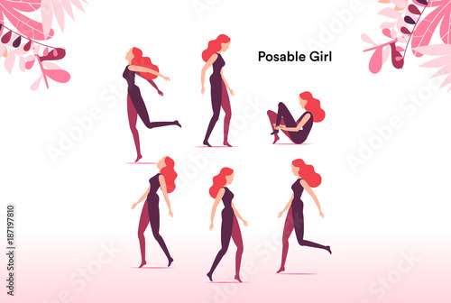Metti in posa la ragazza come preferisci
