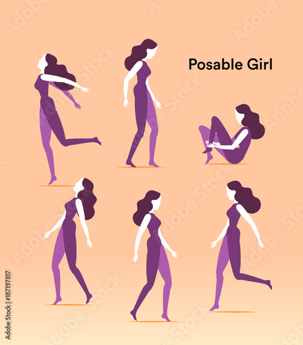 Metti in posa la ragazza come preferisci