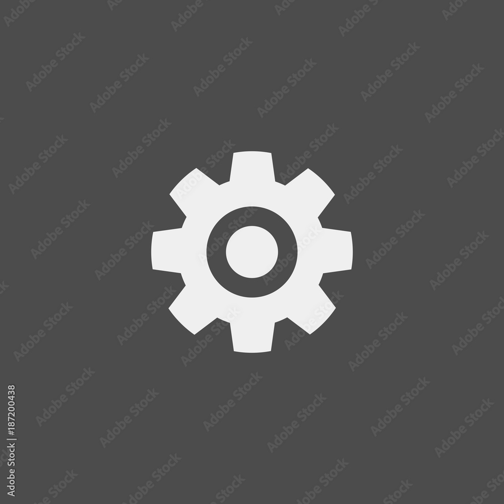 Settings flat vector icon Settings flat vector icon