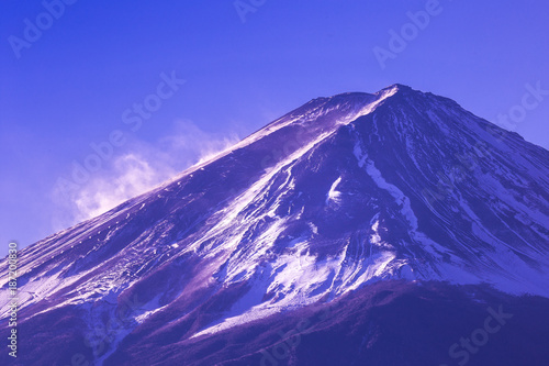 富士山の山肌