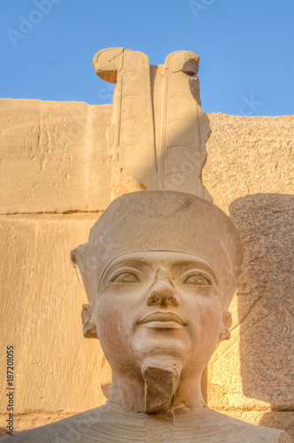 Statue of Amenophis III as Amon  Karnak Temple  Luxor  Egypt
