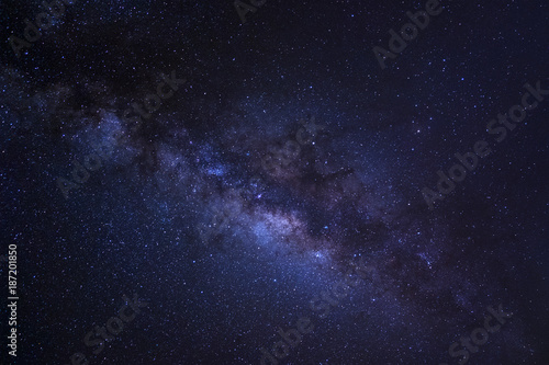 Starry night sky  milky way galaxy with stars and space dust in the universe