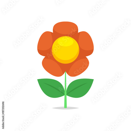 Fototapeta Naklejka Na Ścianę i Meble -  Flower vector isolated