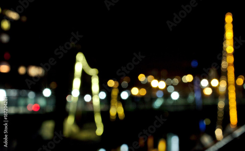 Unscharfer Hafen bei Nacht Bokeh © robin.w.s