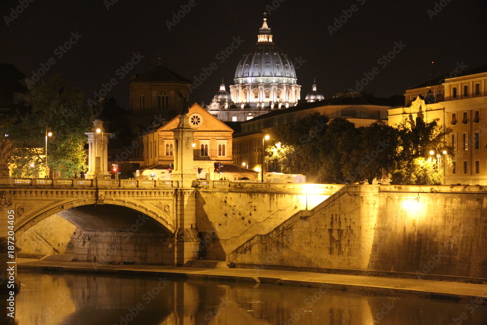 Fototapeta premium Rzym za noc