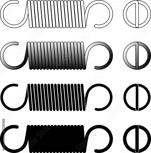 Metal Extension Spring, Compression Coiled Spring Design