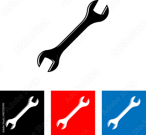 Open End Wrench Icon, Spanner