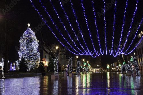 downtown Varna in christmas