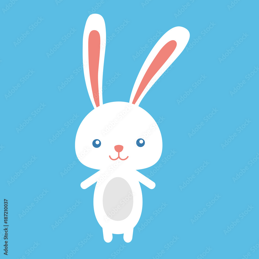 Obraz premium Happy easter rabbit, easter funny bunny.