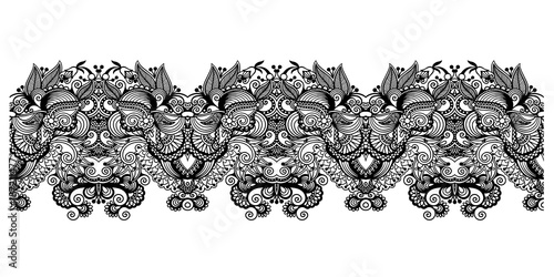 decorative stripe pattern, paisley floral design