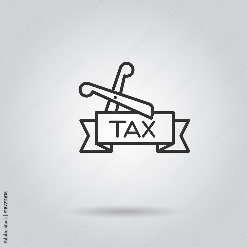 tax icon silhouette vector tax icon silhouette vector