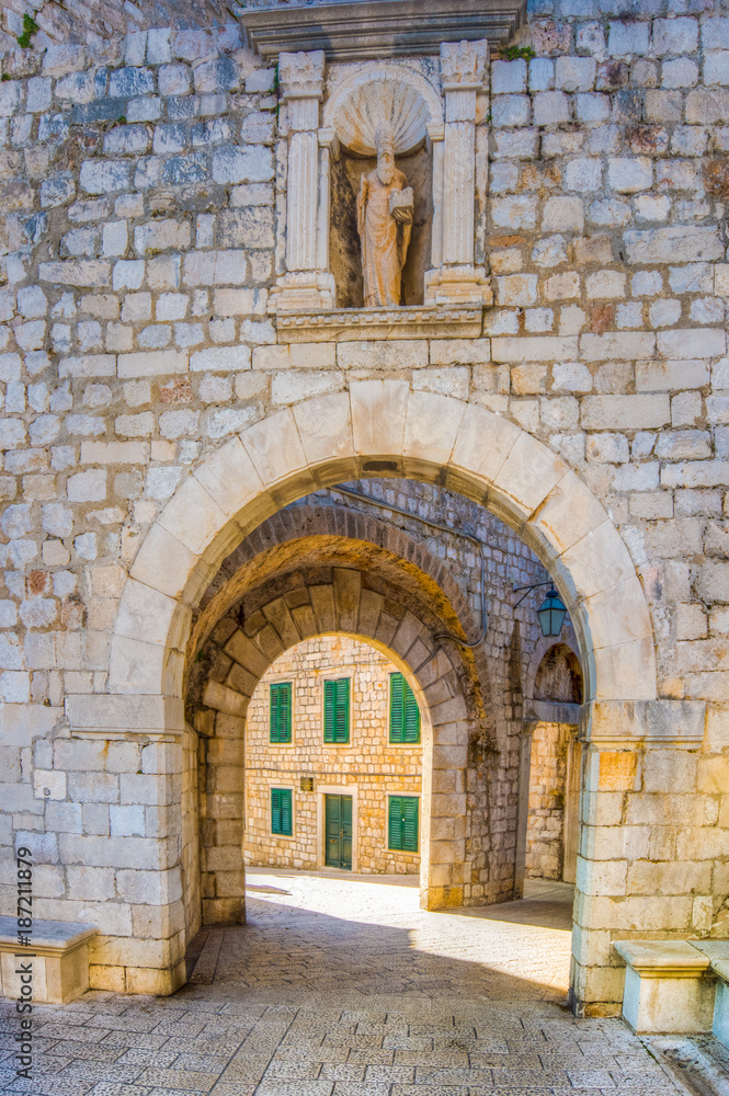 The inner Ploce Gate, Dubrivnik, Croatia