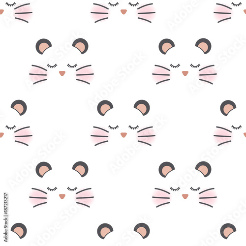 Sleepy hamster face pattern