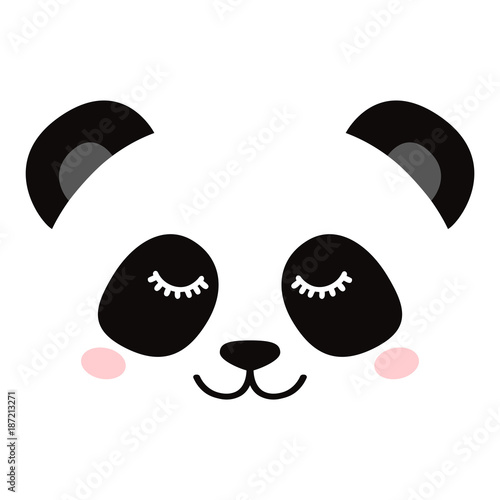 Fototapeta Naklejka Na Ścianę i Meble -  Sleepy panda face