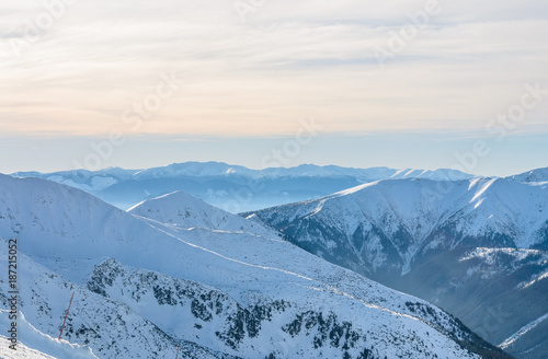 View on High Tatras near Kasprowy Wierch. Morning foto.