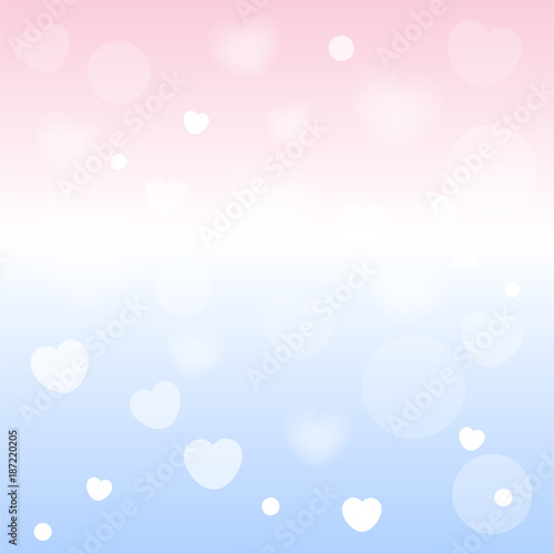 heart background with pink and blue gradient color