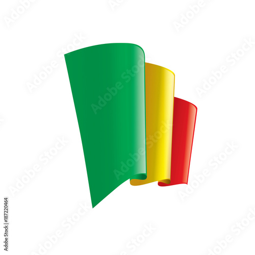 Mali flag. Vector