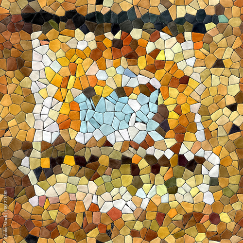 Glass mosaic kaleidoscopic seamless generated hires texture