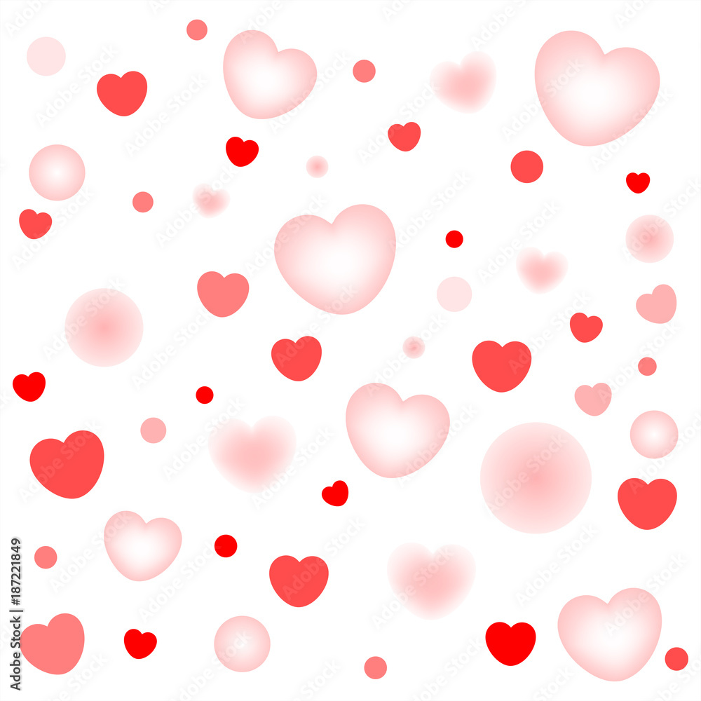 Isolated heart background