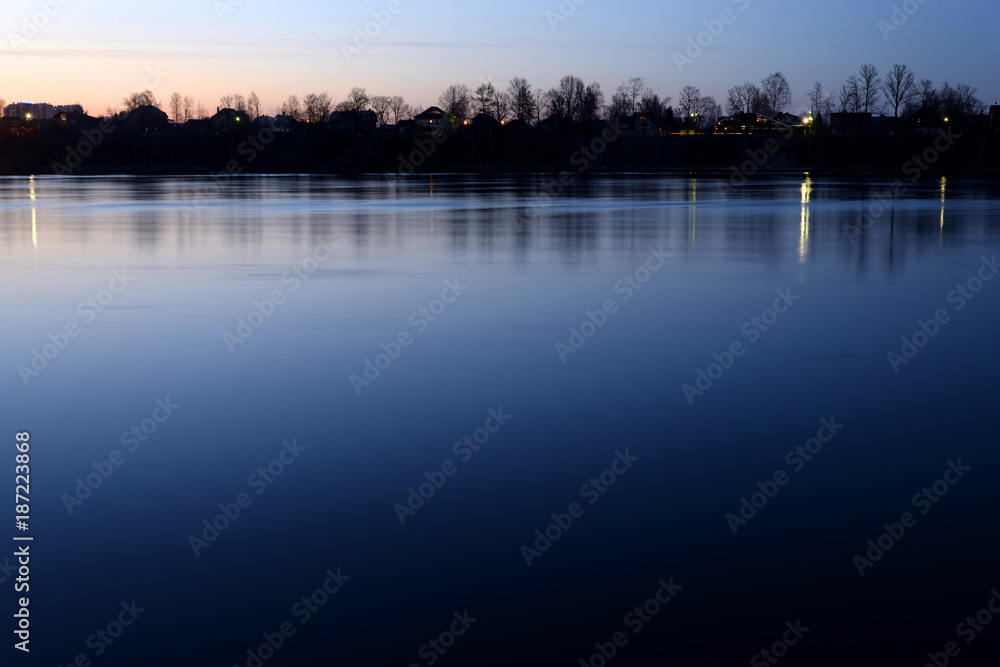 Obraz premium River at evening.