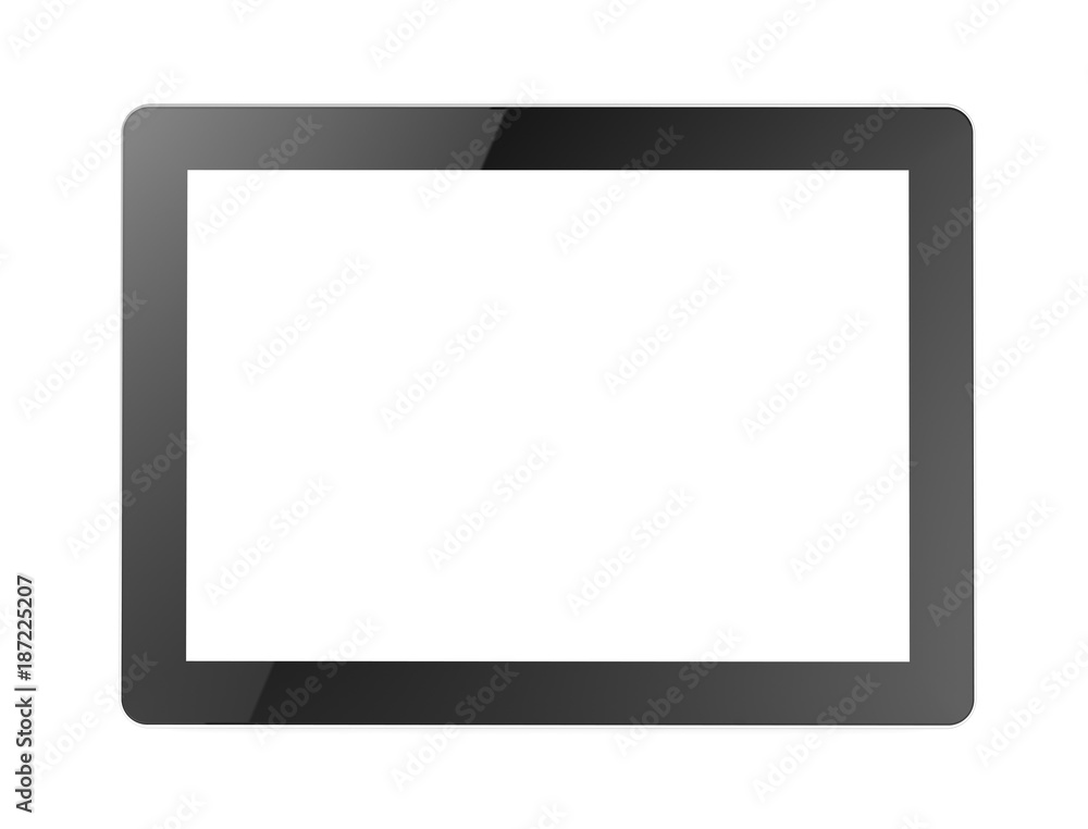 blank tablet computer concept  3d illustration