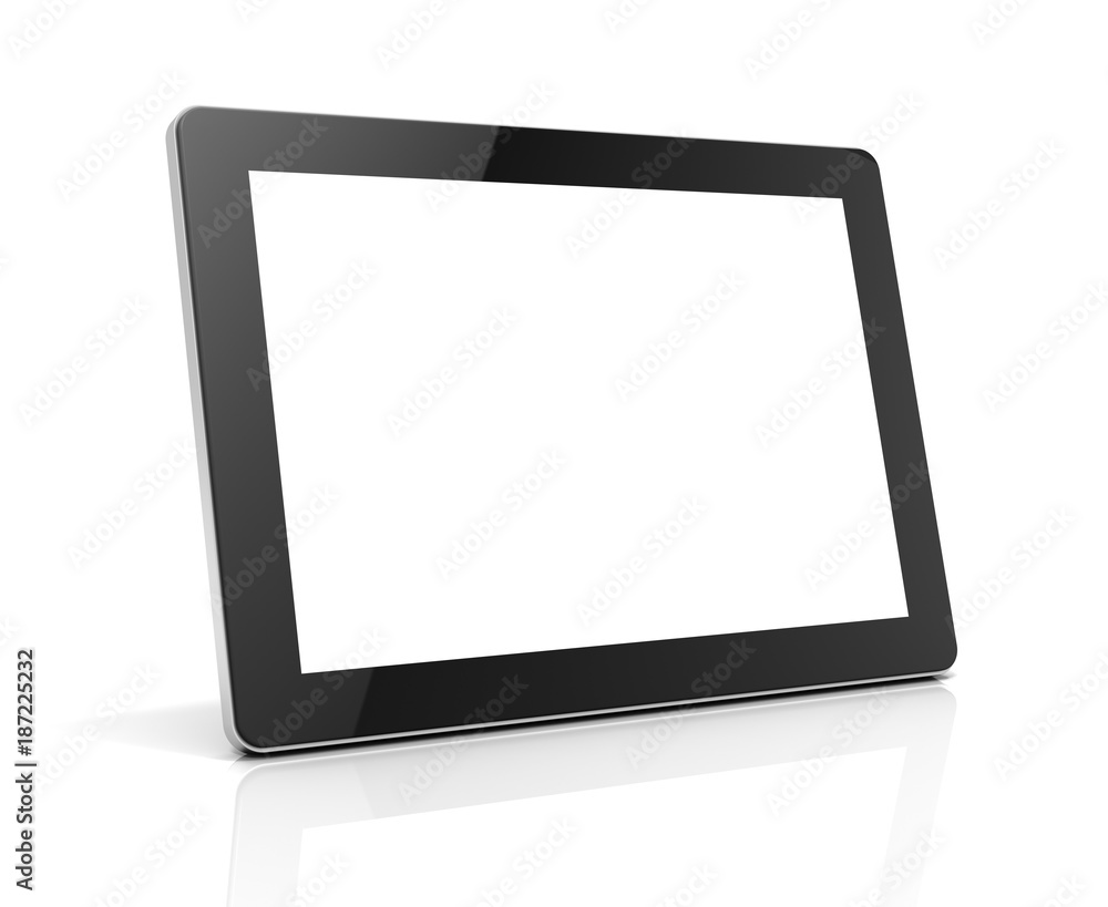 blank tablet computer concept 3d illustration blank tablet computer concept 3d illustration