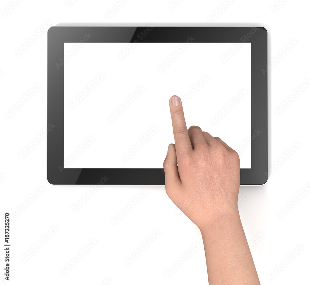 blank tablet computer concept 3d illustration blank tablet computer concept 3d illustration