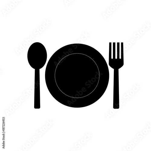 Fork and spoon icon