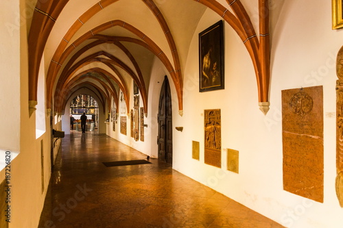 Church of Altotting in Bavaria. Winter in Germany.