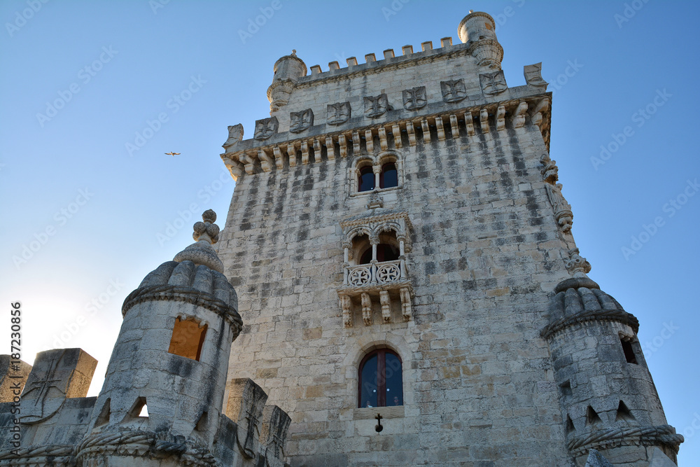 Belem Tower , famous attraction in Lisbon Portugal